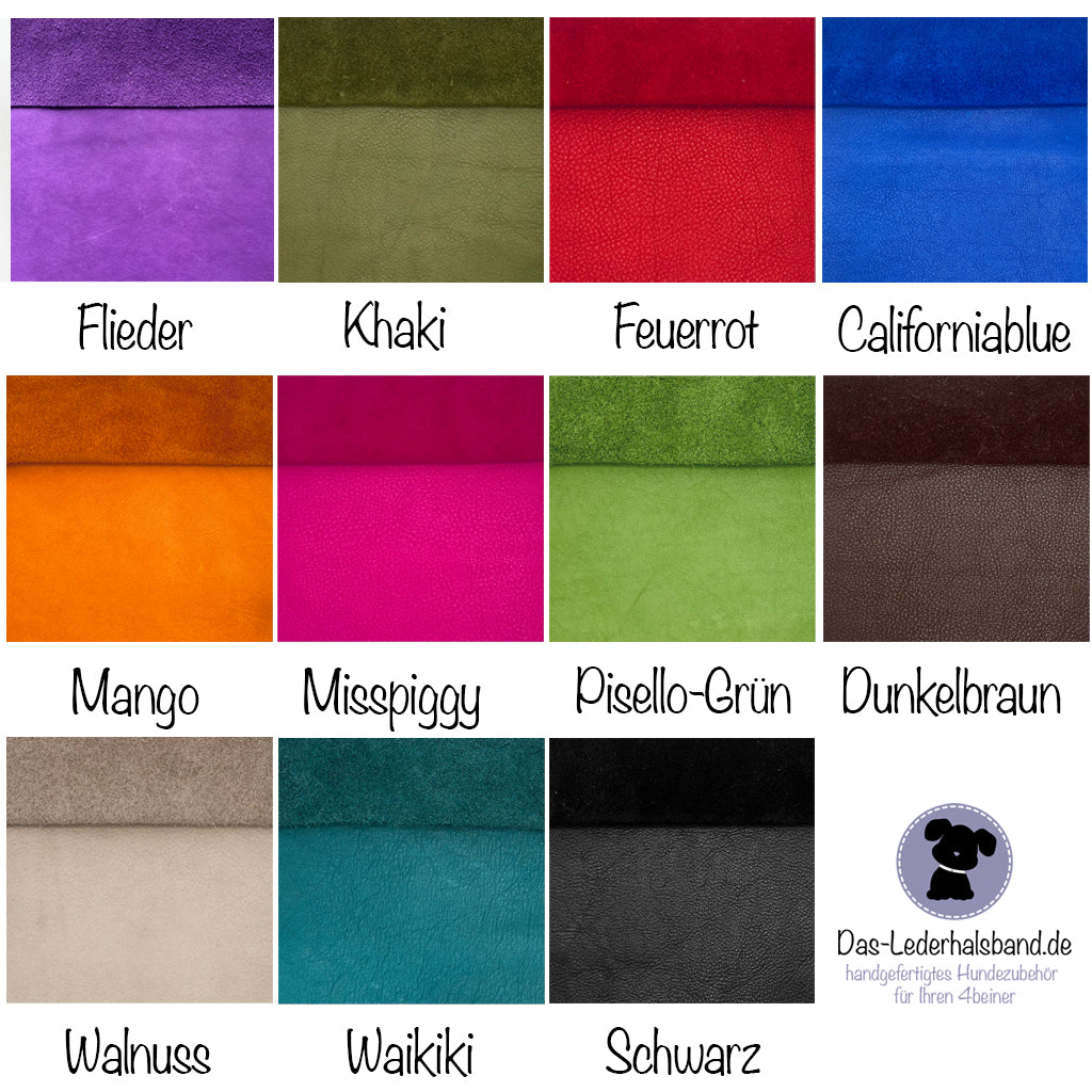 Fettlederhalsband mit Aufflechtung | DesignYourself