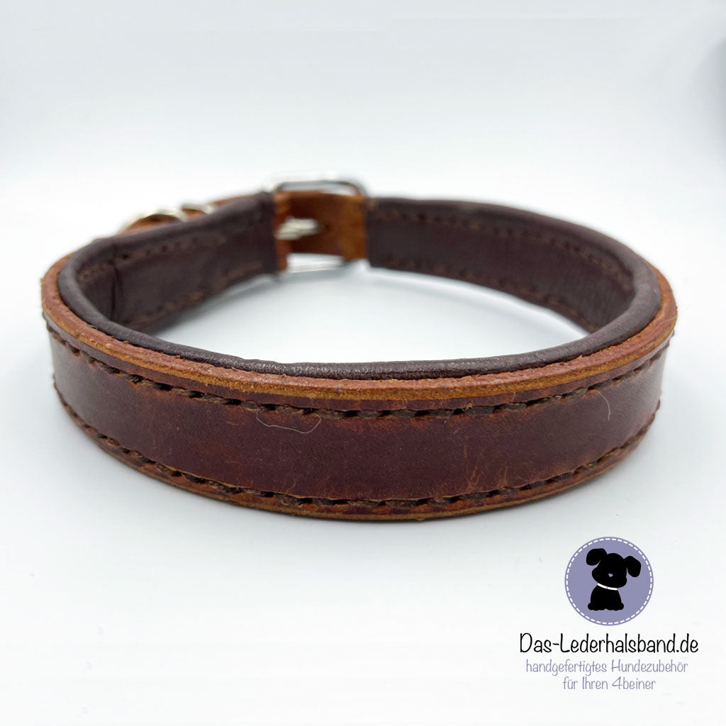 Classic Lederhalsband braun | DesignYourself