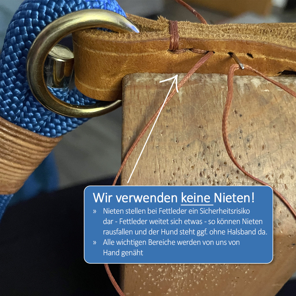 Fettlederhalsband altrosa