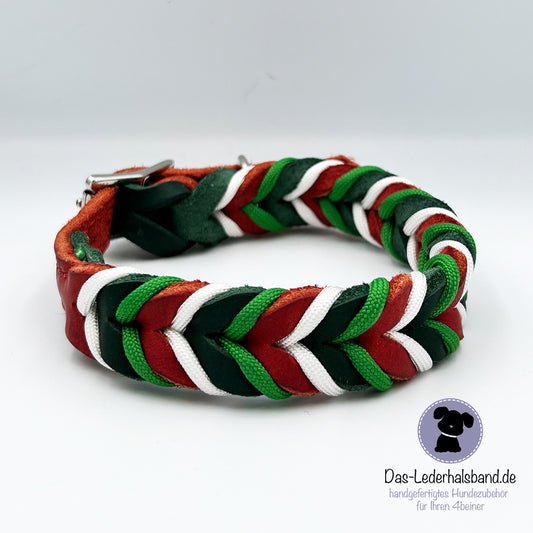 Fettlederhalsband Santa Claus | Deluxe Edition
