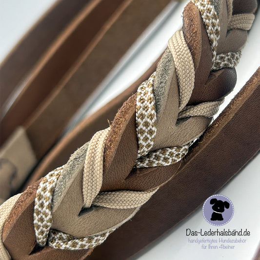 Retrieverleine mit Paracord | Deluxe - Schoko-Schlamm