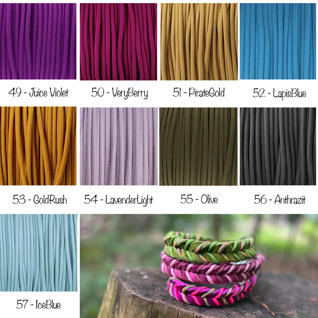 Fettlederhalsband mit Paracord | Deluxe - DesignYourself