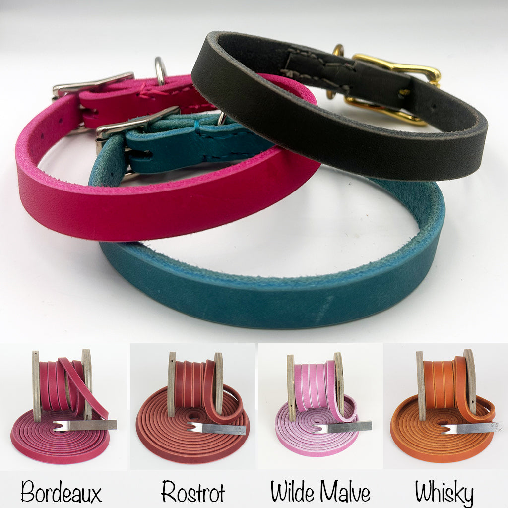 Welpenhalsband aus Fettleder "Petit" - DesignYourself