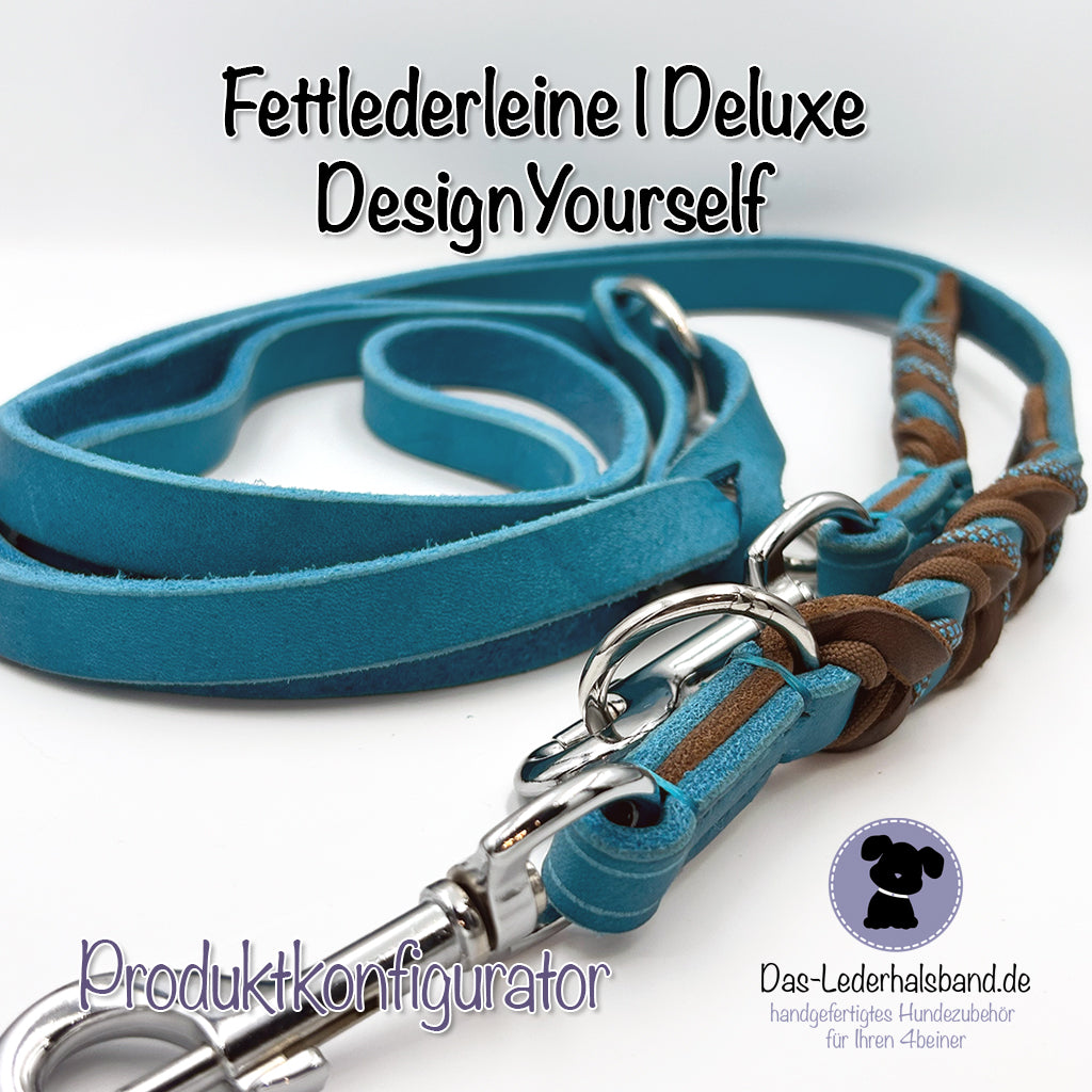 Fettlederleine mit Paracord | Deluxe - DesignYourself