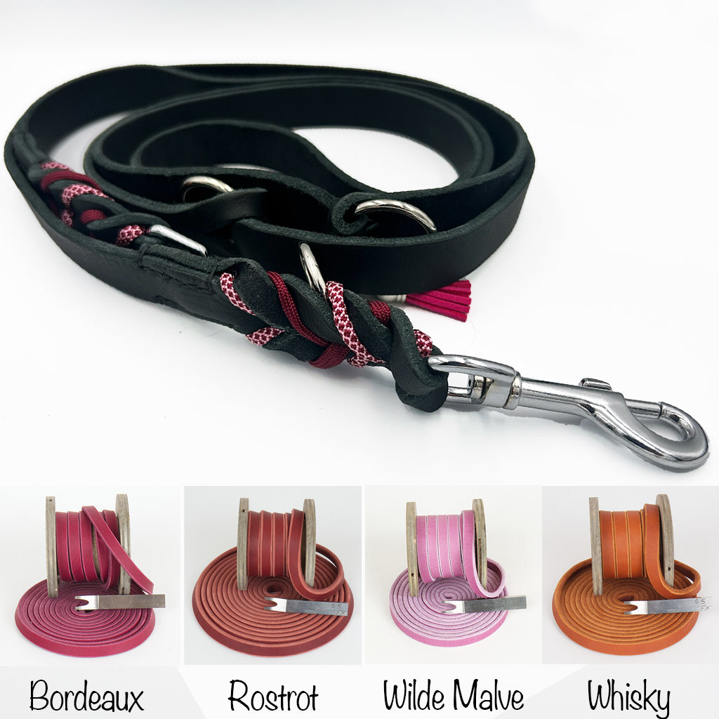Fettlederleine mit Paracord | Deluxe - DesignYourself