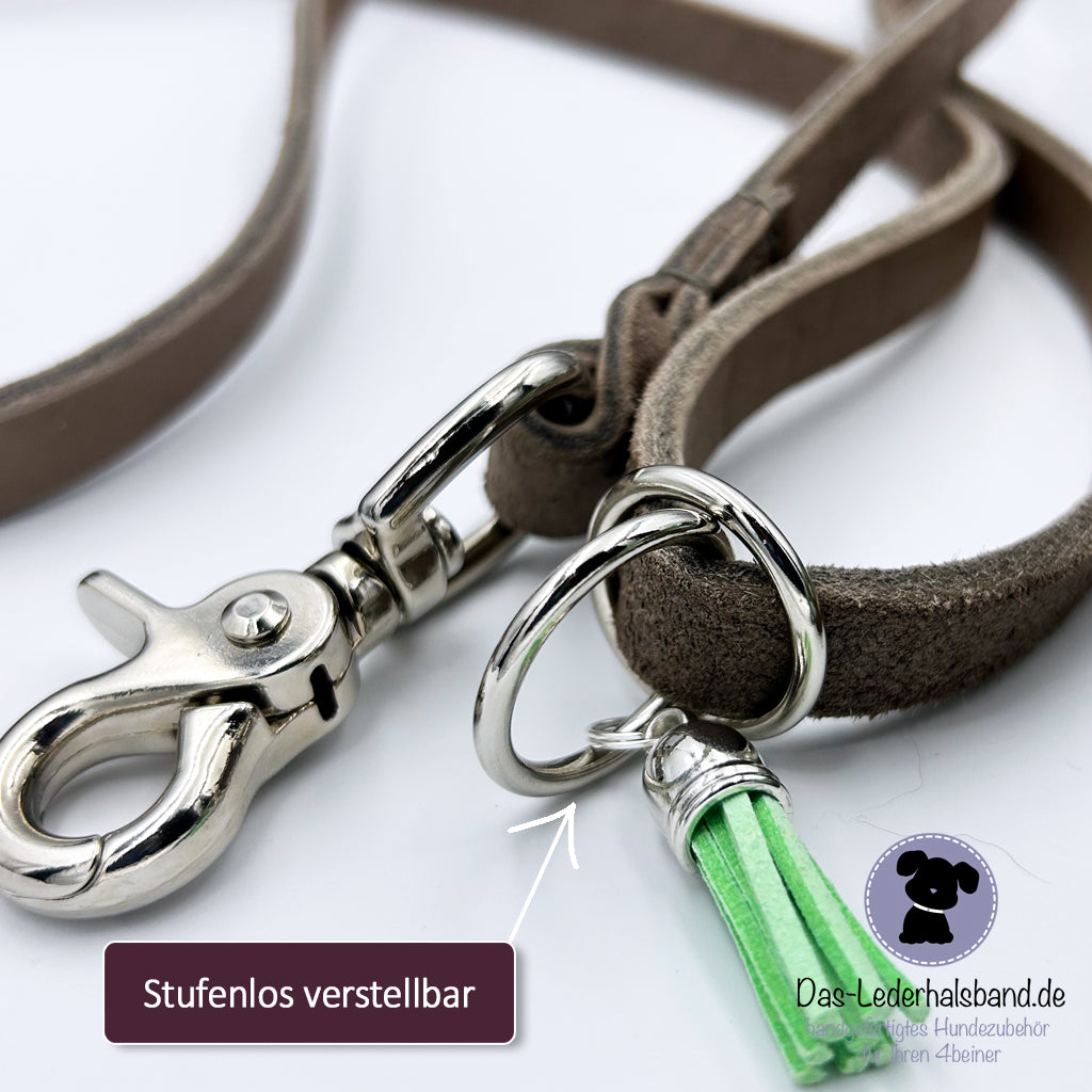 Retrieverleine mit Paracord | Deluxe - Schlamm-Mint
