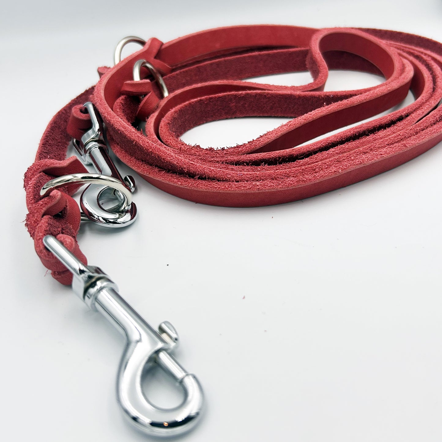 Sofortkauf: Fettlederleine Altrosa 12mm, 3m lang