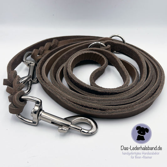 Sofortkauf: Fettlederleine Schlamm 14mm, 3m lang