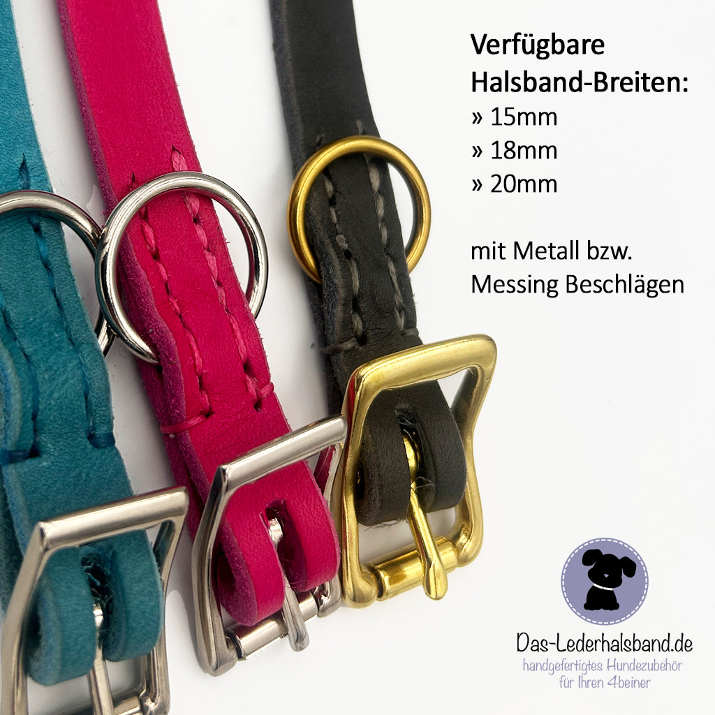 Welpenhalsband aus Fettleder "Petit" - DesignYourself
