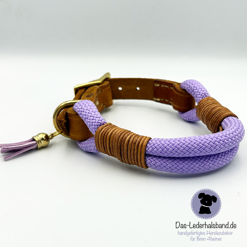 Hundehalsband "Flieder" - in 6 Größen