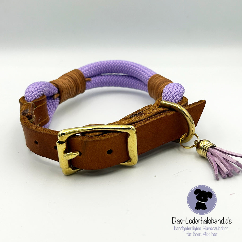 Hundehalsband "Flieder" - in 6 Größen