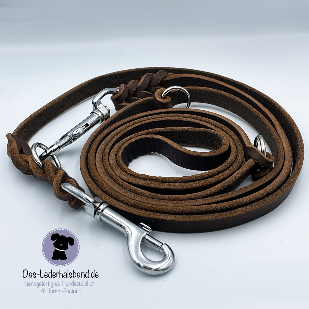 Fettlederhalsband Schoko